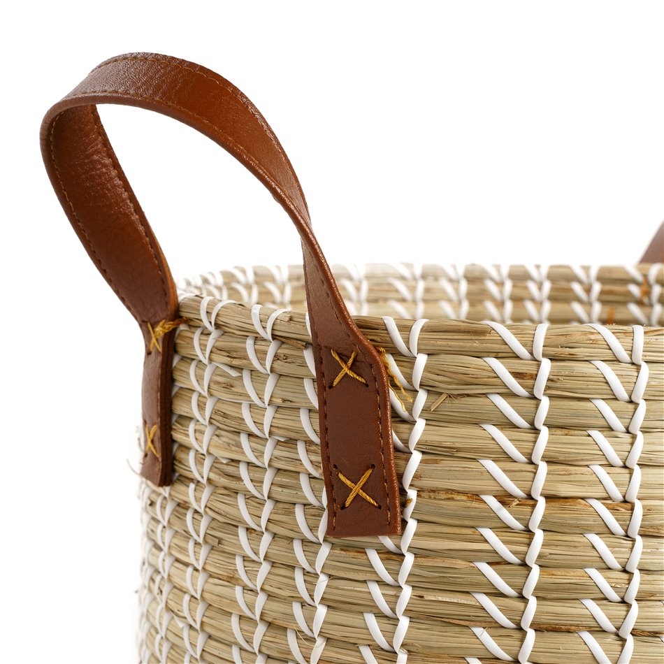 Basket Blasket S, seagrass, D32/23xH29/37cm
