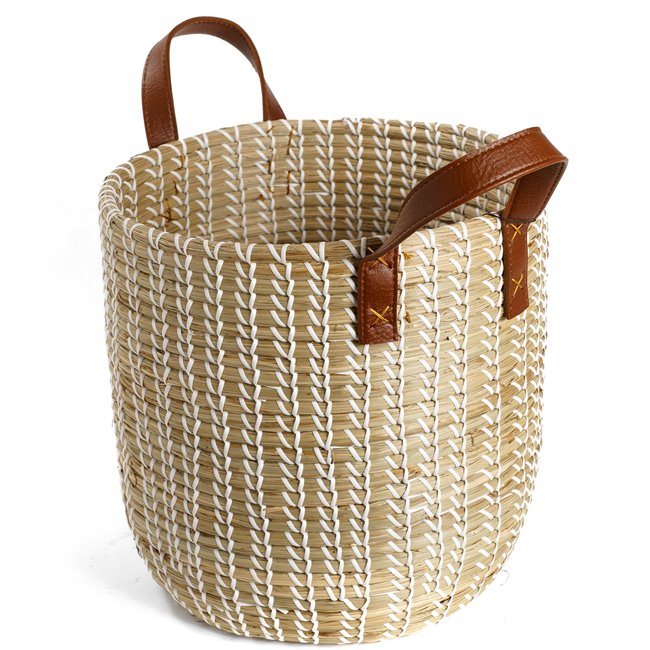 Basket Blasket S, seagrass, D32/23xH29/37cm