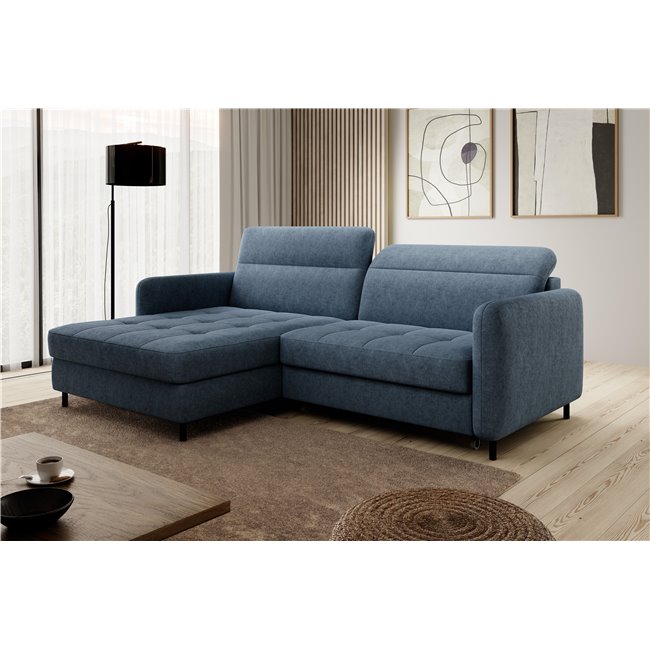 Corner sofa Elgomsi L, Raquel 40, blue, H100x228x165