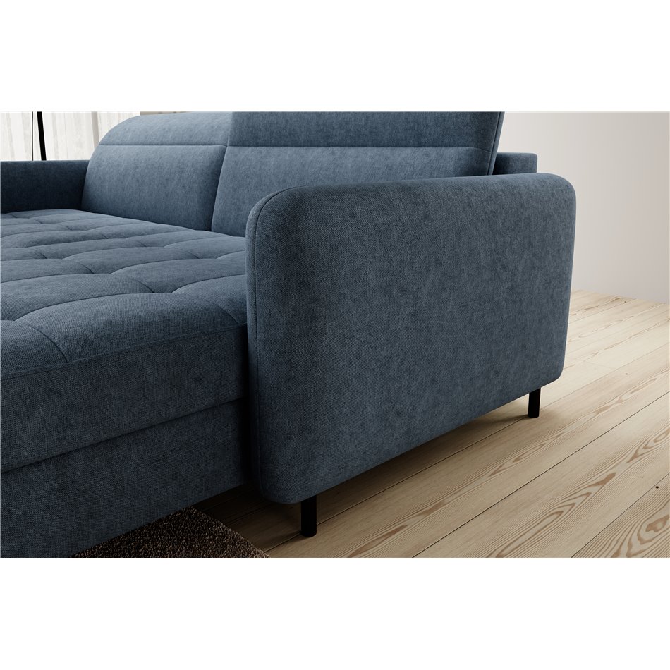 Corner sofa Elgomsi L, Raquel 40, blue, H100x228x165