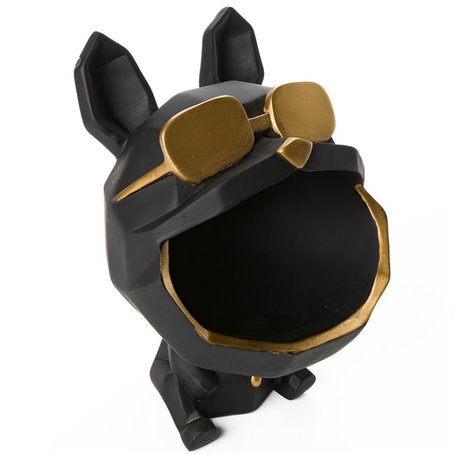 Dekoratīvs uzglab. trauks Dog in sunglasses,17x23.5x33.3cm