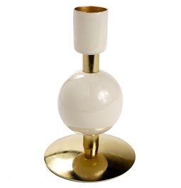 Candle holder Bulbat S, beige/green/pink, H11cm