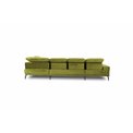 U shape sofa Elretan U Left, Lukso 24, pink, H107x350x205cm