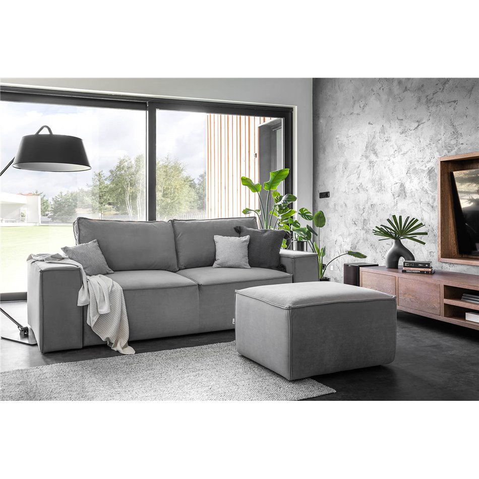 Sofa bed Elsilla, Nube 33, green, H96x260x104cm