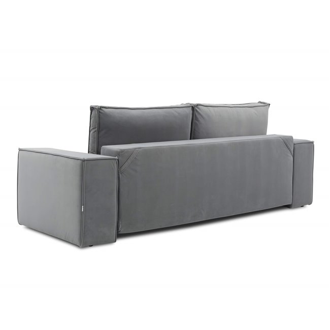 Sofa bed Elsilla, Velvetmat 40, blue, H96x260x104cm