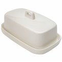 Butter dish, porcelain, white, H5.5x16cm