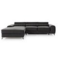 Corner sofa Elgrayson L, Riviera 97, gray, H98x275x205cm