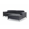 Corner sofa Elsolange L, Monolith 77, blue, H80x292x196cm
