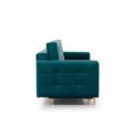 Sofa bed Elsgard, Mat Velvet 75, green, H93x233x46cm