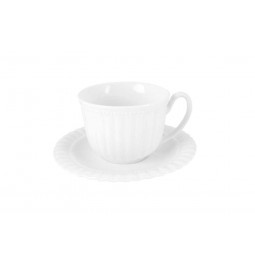Чашка чайная с блюдцем Frill, 9x14.5cm