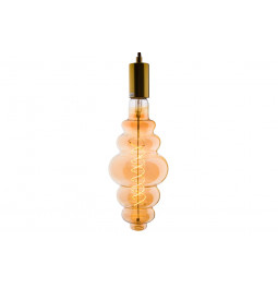 Декоративная лампочка LED, янтарный тон, 8W  E27, D12x27cm