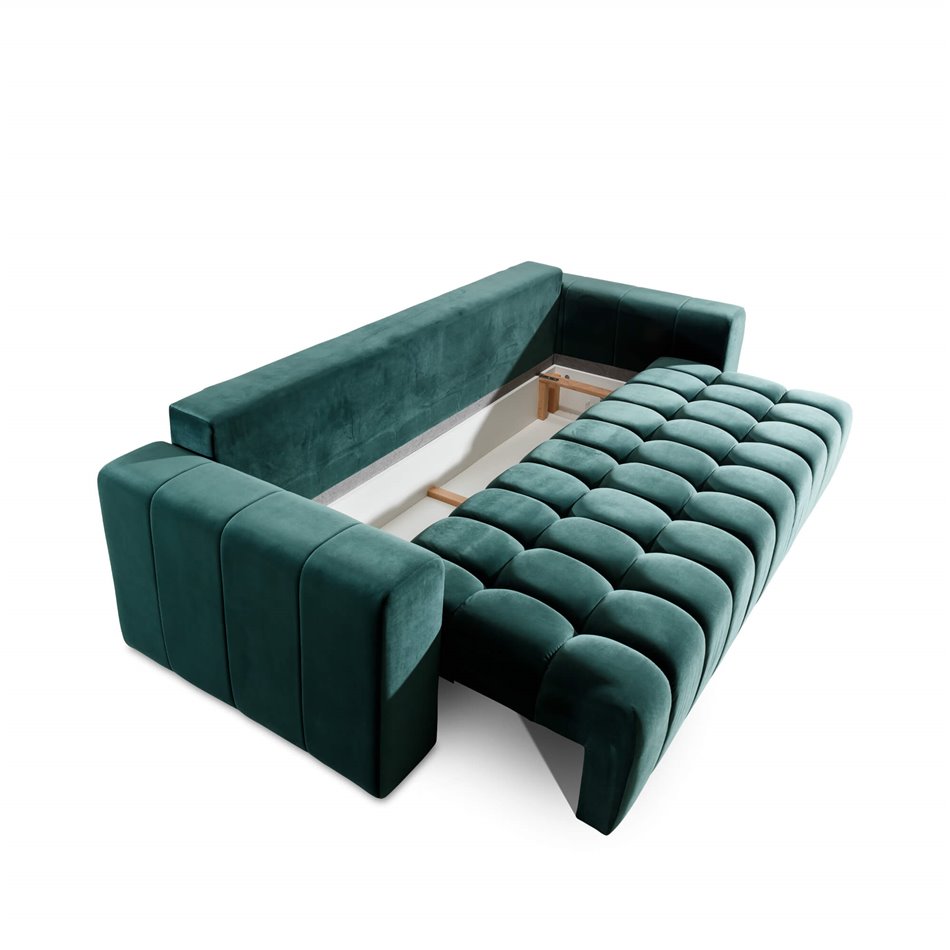 Sofa bed Elazaro, Monolith 37, green, H92x247x97cm