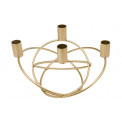 Candle holder Toritto, golden, 26x20x15cm
