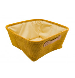 Basket, yellow colour, 31x15cm