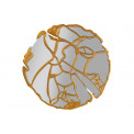 Настенное зеркало Pieces, цвет золото, D100cm