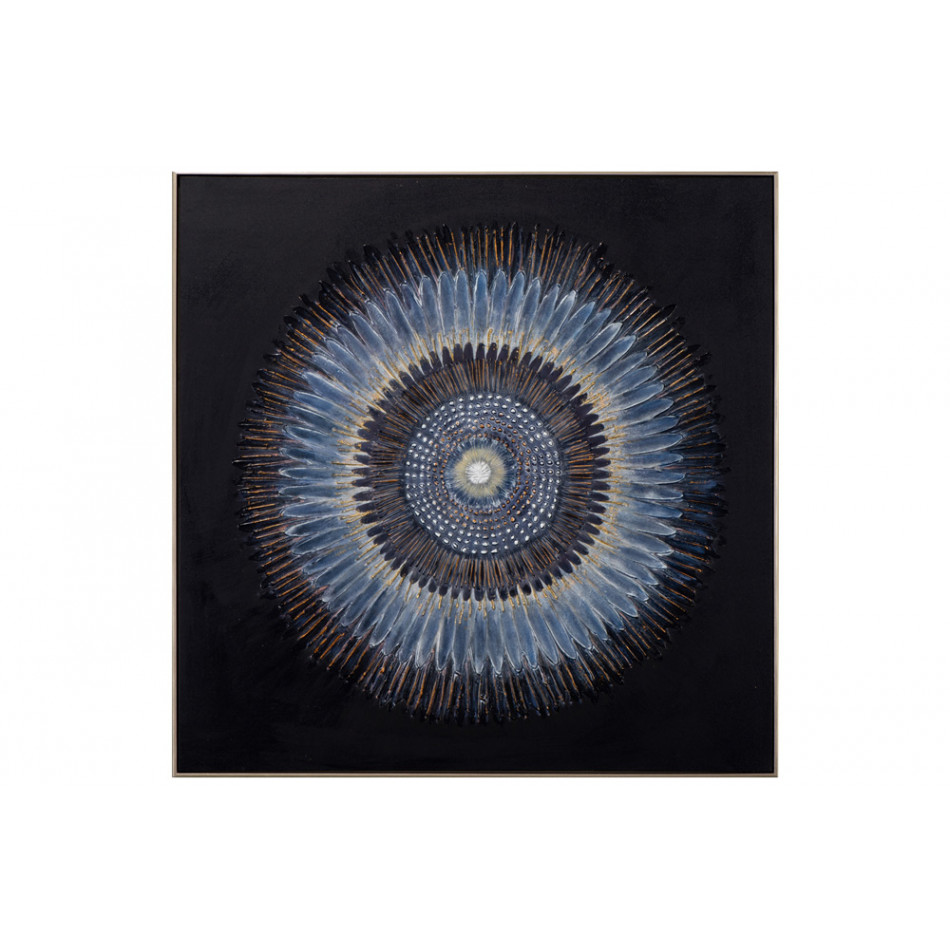 Painting Black Sun, 102x102cm