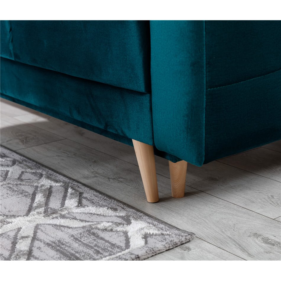 Sofa bed Elsgard, Solid 09, gray, H93x233x46cm