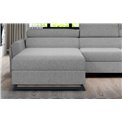 U shape sofa Elosette U Left, Monolith 84, gray, H98x370x200cm