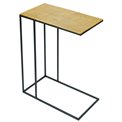Sofa table with golden top, 48x60cm