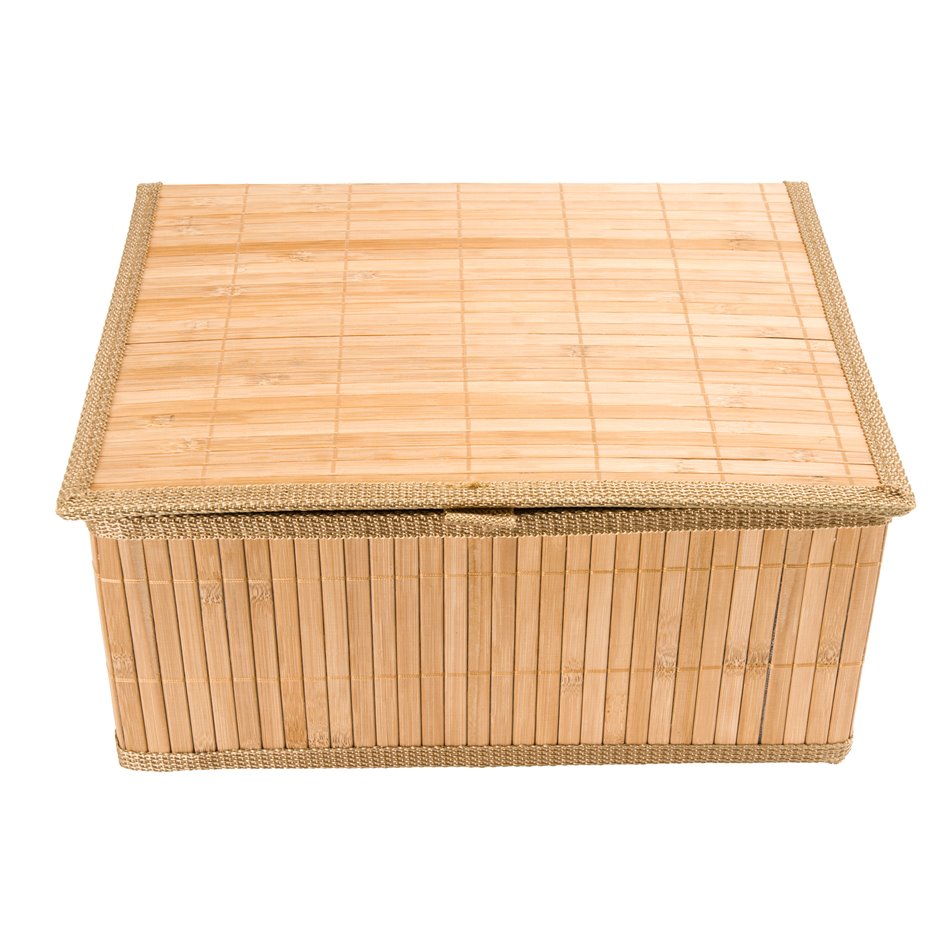 Basket, bamboo L, H14.5x31.5x25.5cm