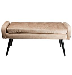 Bench Haldors 003, velvet, 100x39x50cm