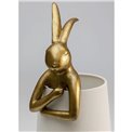 Galda lampa Rabbit, zelta/balta, E14 5W(MAX), 50x17x20cm