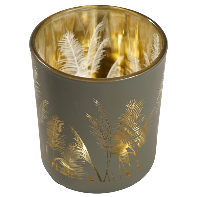 Подсвечник Pampas Grass, cтекло, H8xD7cm