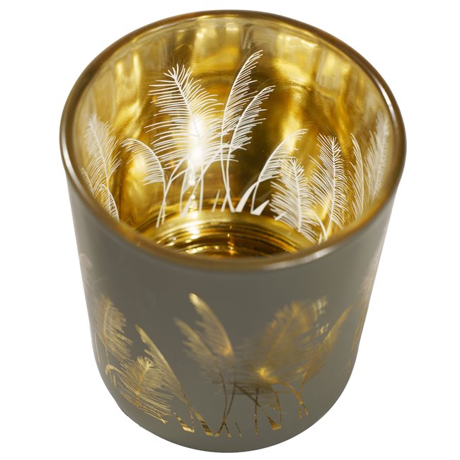 Подсвечник Pampas Grass, cтекло, H8xD7cm