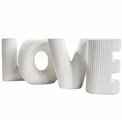 Ваза Love, керамика, 4 шт., 6.5x15xH15cm