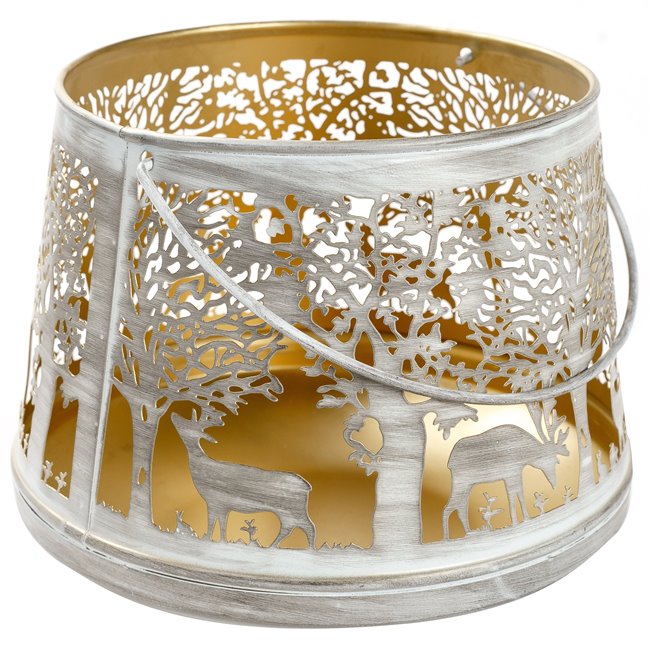 Windlight Nileo L, metal, H17cm