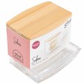 Q-TI Dispenser Selena bamboo, 9.3x8cm, H7.4cm
