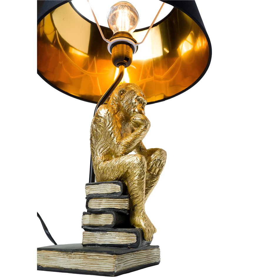 Decorative table lamp Monkey reading,  H50.5 D31cm  E27 40W(MAX)