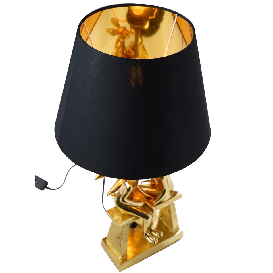 Dekoratīva galda lampa Rabbit, zelta, H53 D30.5cm, E27 40W(MAX)