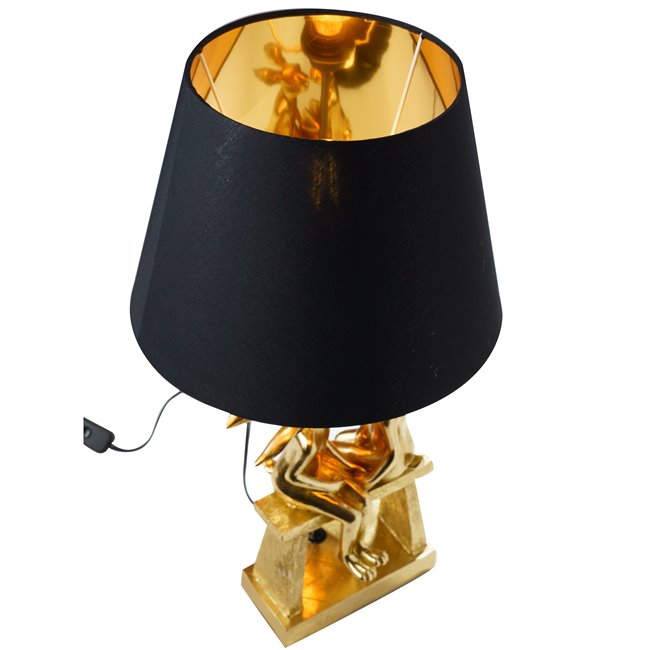 Decorative table lamp Rabbit, golden, H53 D30.5cm, E27 40W(MAX)