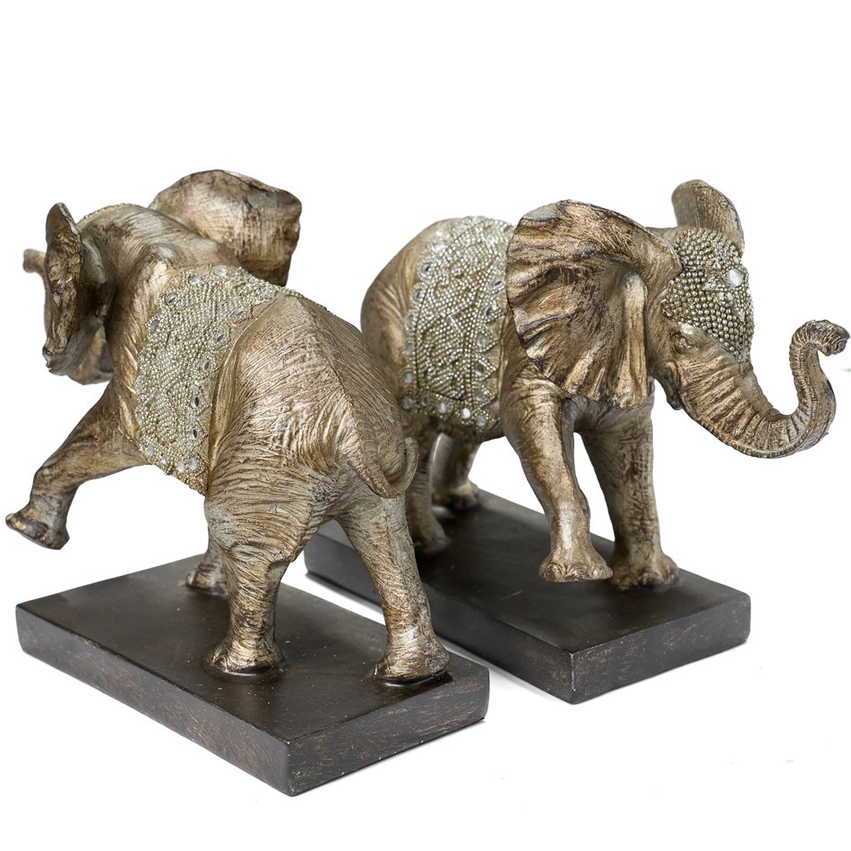 Подставка для книг Elephant, Комплект из 2 штук, 18.5x25x12cm