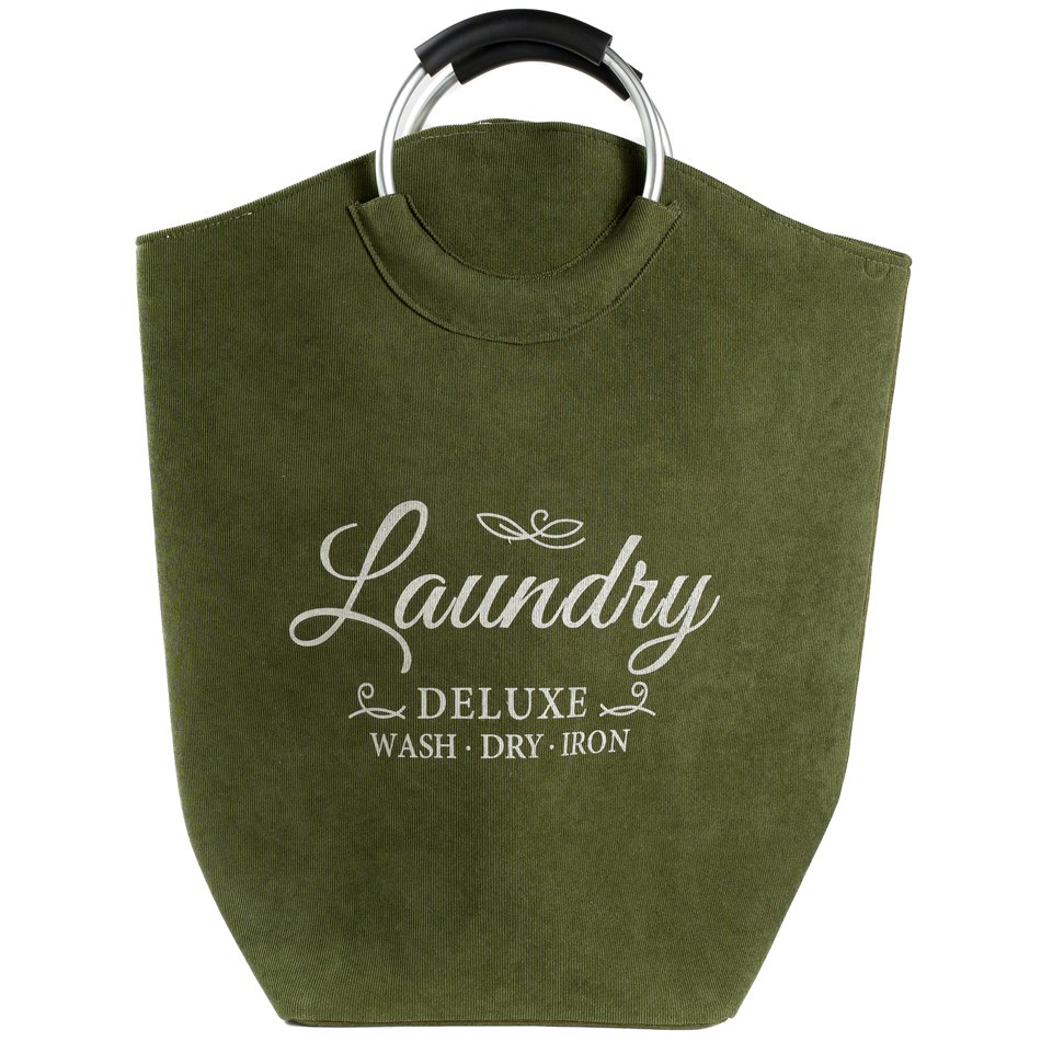 Laundry basket Trio, green, 35 L, 60x51x28cm