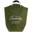 Laundry basket Trio, green, 35 L, 60x51x28cm