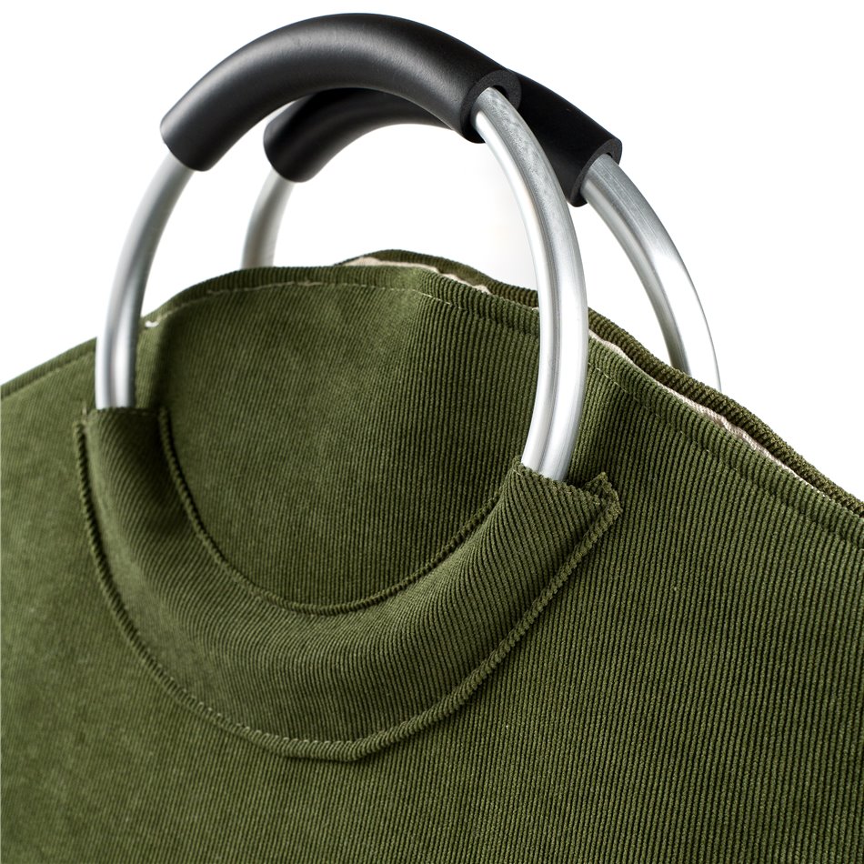 Laundry basket Trio, green, 35 L, 60x51x28cm