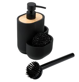 Soap dispenser ACC blackwood, 18x13.5x12.5cm