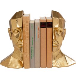 Bookend set Face, 24x16x12cm