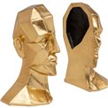 Bookend set Face, 24x16x12cm