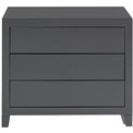 Dresser Luxury Push 3 drawers, grey, 74x91x41cm