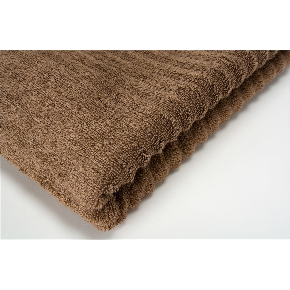 Полотенце бамбукового волокна Stripe, 50x100см, цвет какао, 550г/м2