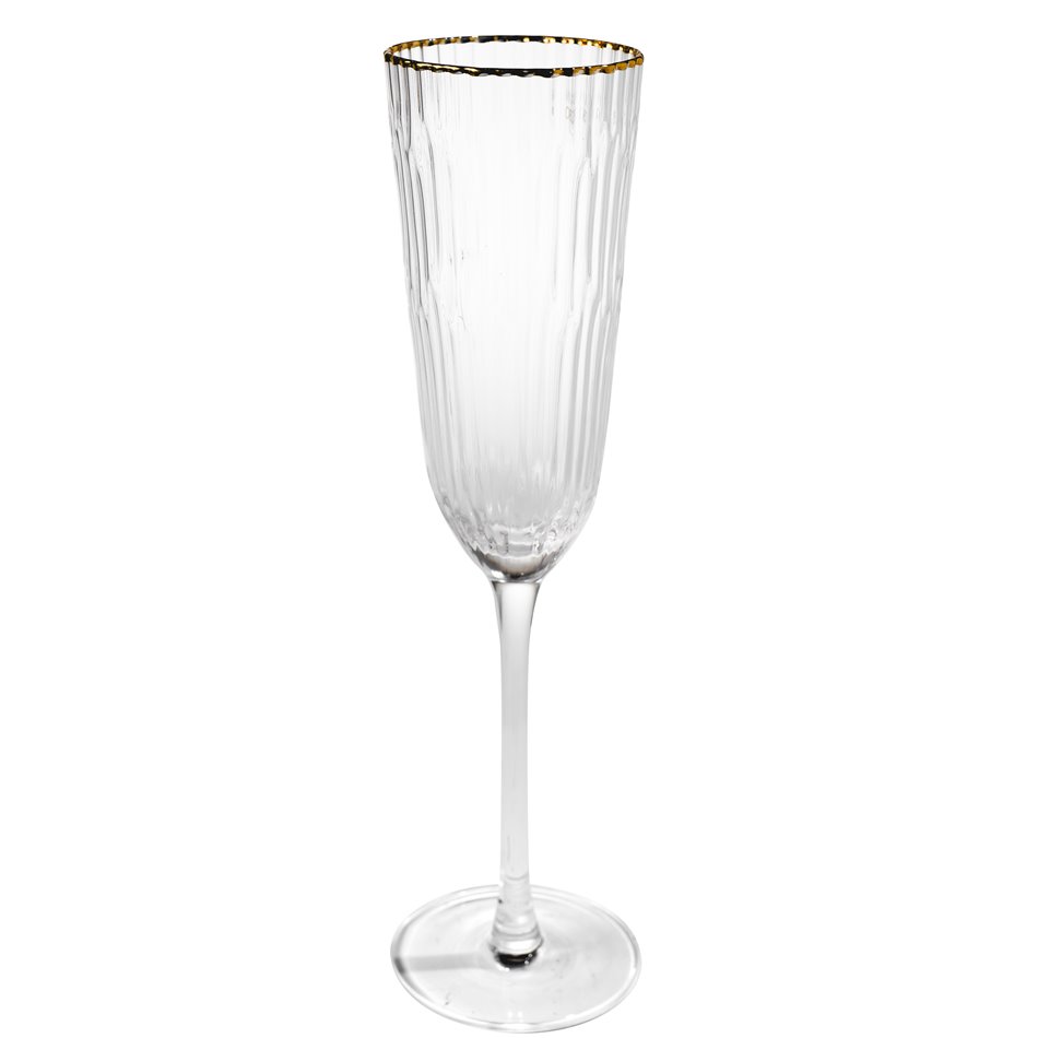 Champagne glass Bergo, metallic copper, H26, D5cm, 200ml