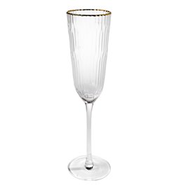 Champagne glass Bergo, metallic copper, H26, D5cm, 200ml