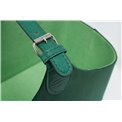 Magazine bag Trianda S, green velvet, 31x20x26cm
