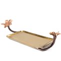 Decorative tray Bello, copper/gold/bronze tone, 30x11cm