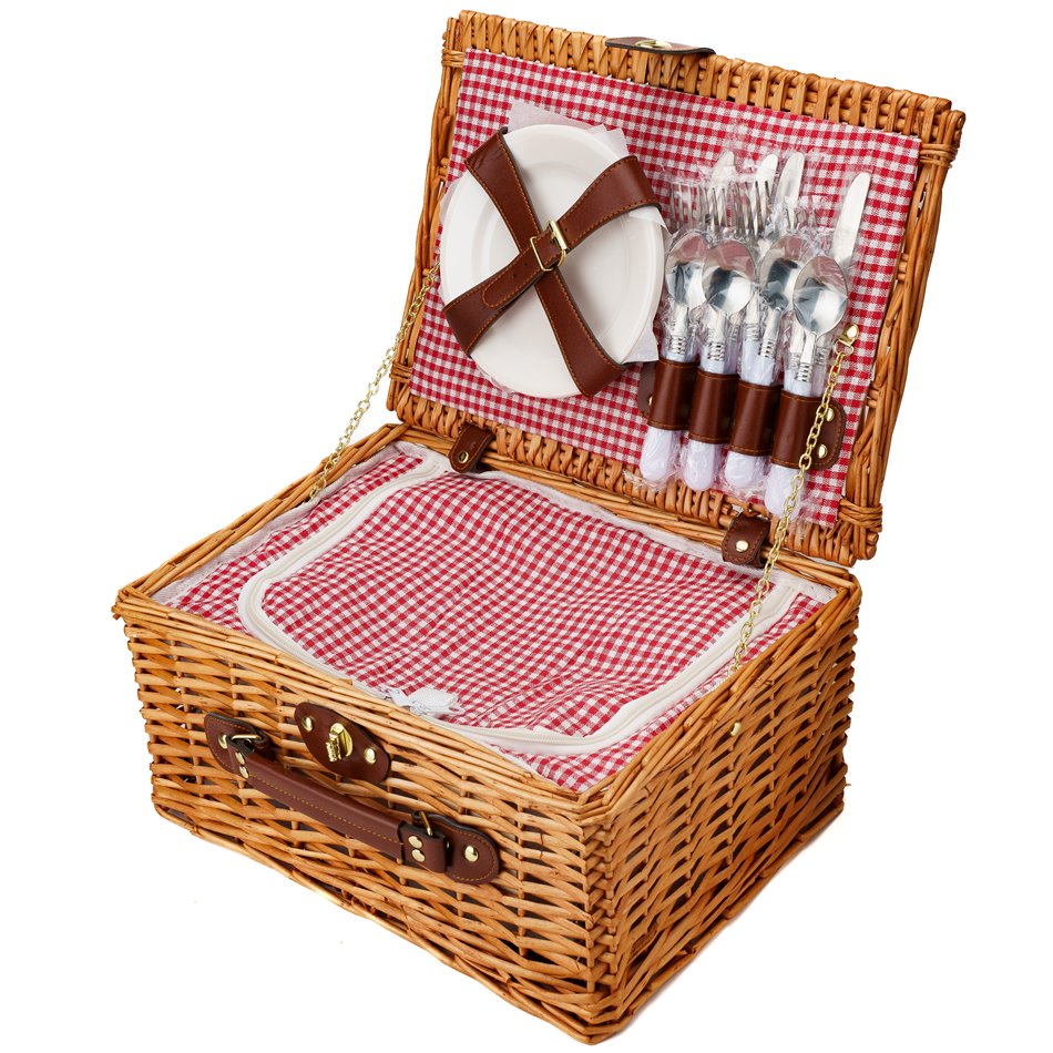 Piknika grozs Pique, 4 personām, 29x19x38cm 