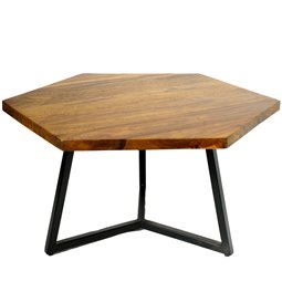 Sānu galdiņš Sindi, sheesham koka, 60x60x H35cm