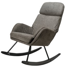 Šūpuļkrēsls Amelia, pelēks, 107x95x66cm